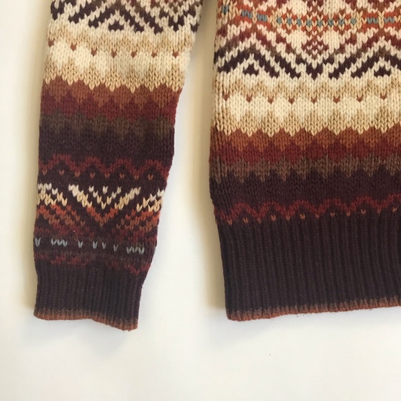 Isabella Bird Wool Shawl Collar Cardigan Western Southwestern Vibe Size M - Picture 5 of 8